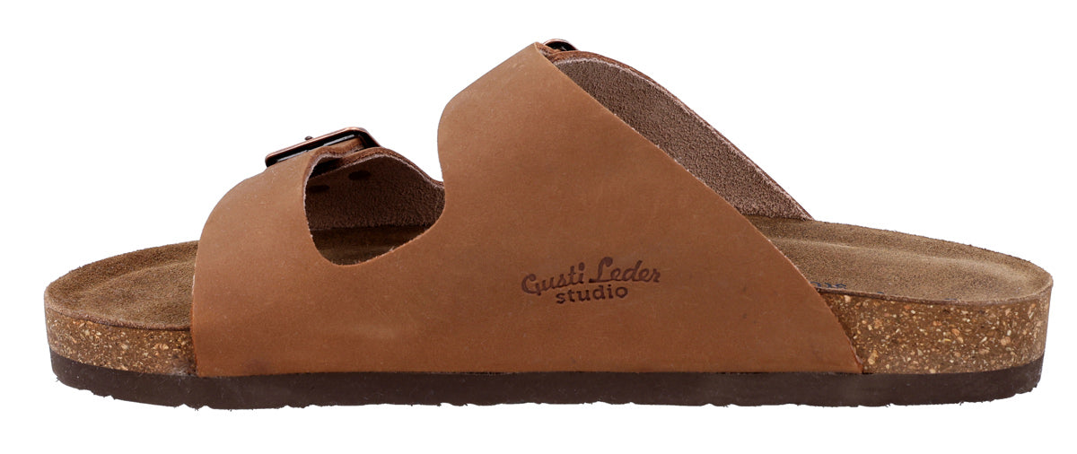 ブラウンレザーのレザーサンダル「Celina」、Gusti-Lederで – Gusti Leder